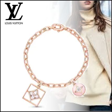 Louis Vuitton MONOGRAM 18K Gold Elegant Style Bracelets Q95756 