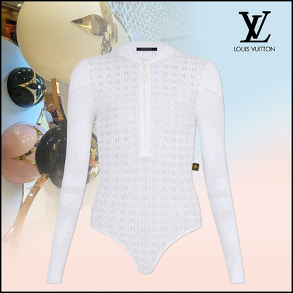 Louis Vuitton 2020 21AW Casual Style Blended Fabrics Long Sleeves Plain Lace 1A8345 