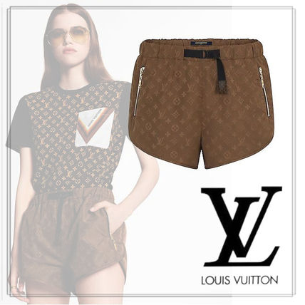 Louis Vuitton 2020 21AW Short Monogram Silk Shorts 