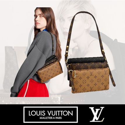 Louis Vuitton MONOGRAM Monogram Casual Style Unisex Canvas Lambskin Blended Fabrics M45412 