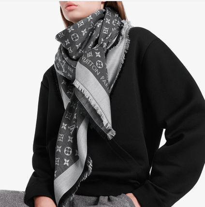 Louis Vuitton 2020 21AW Knit  Fur Scarves M71378 