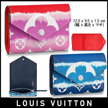 Louis Vuitton PORTEFEUILLE VICTORINE 2020 21AW Unisex Leather Small Wallet Logo Folding Wallets 