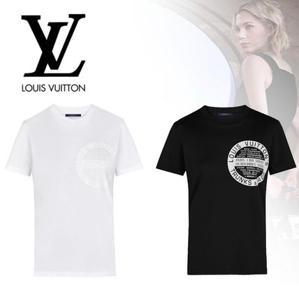 Louis Vuitton 2020 SS Crew Neck Plain Cotton Short Sleeves Logo T Shirts 1A4PFS 1A4PFL 