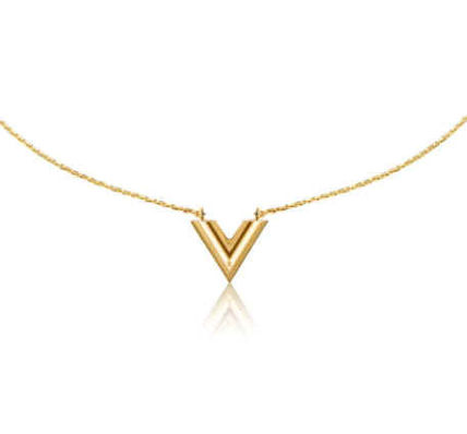 Louis Vuitton V Elegant Style Necklaces  Pendants M61083 