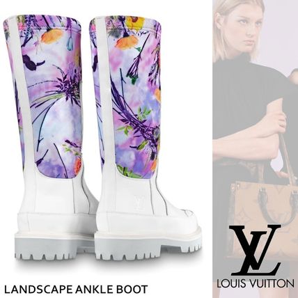 Louis Vuitton 2020 SS Flower Patterns Platform Casual Style Leather 