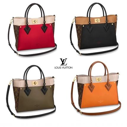 Louis Vuitton 2020 SS Monogram Canvas Blended Fabrics Street Style 2WAY Bi color M56077 M55302 M53823 M53824 