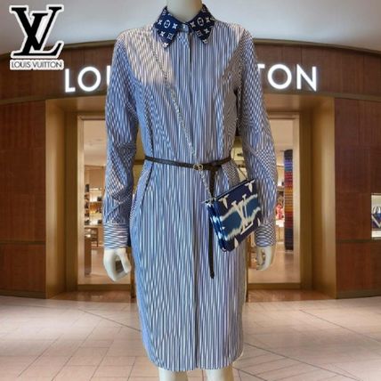 Louis Vuitton 2020 SS Cotton Shirt Dresses Logo Dresses 1A7SEV 1A7SEU 1A7SET 1A7SES 1A7SER 