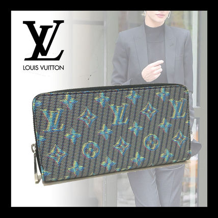Louis Vuitton ZIPPY WALLET Unisex Calfskin Leather Long Wallet Logo Long Wallets 