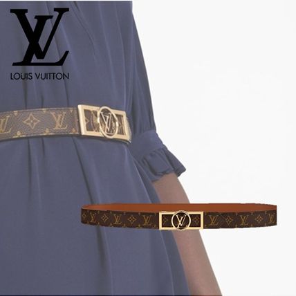 Louis Vuitton MONOGRAM Dauphine 25Mm Reversible Belt M0196U 