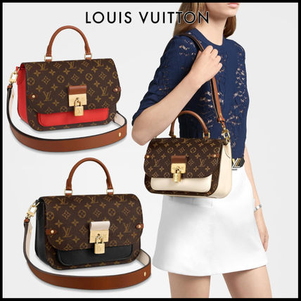 Louis Vuitton MONOGRAM Monogram Canvas 2WAY Chain Leather Elegant Style Crossbody 