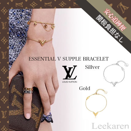 Louis Vuitton V 2018 19AW Unisex Elegant Style Bracelets 