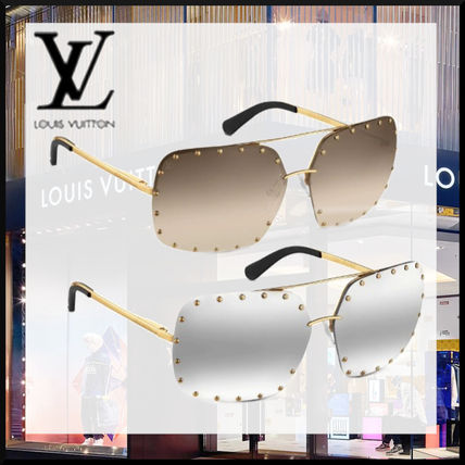 Louis Vuitton 2020 SS Studded Square Sunglasses Z2372W Z2353W 