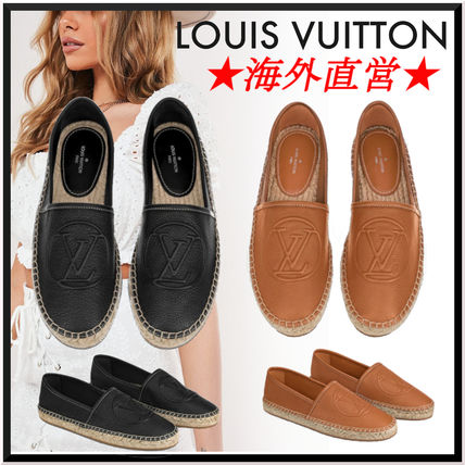Louis Vuitton Casual Style Blended Fabrics Plain Leather