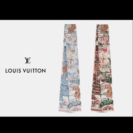 Louis Vuitton Casual Style Silk Other Animal Patterns Elegant Style 