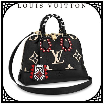 Louis Vuitton ALMA 2020 21AW Flower Patterns Monogram Blended Fabrics 2WAY Leather M45380 