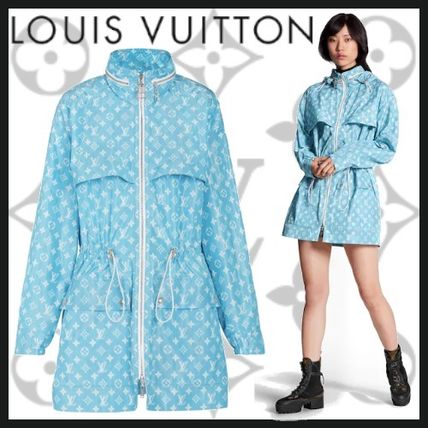 Louis Vuitton 2020 SS Short Monogram Unisex Silk Street Style Long Sleeves