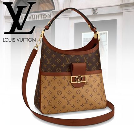 Louis Vuitton 2020 21AW Monogram Calfskin 2WAY Office Style Elegant Style Handbags M45195 
