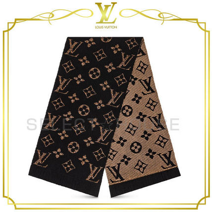 Louis Vuitton 2019 20AW Monogram Giant Jungle Logomania Scarf M75885 