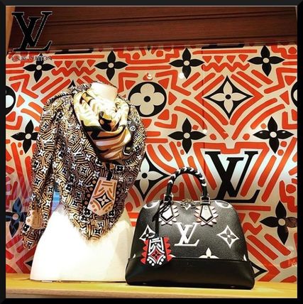 Louis Vuitton 2020 21AW Knit  Fur Scarves M76482 M76481 