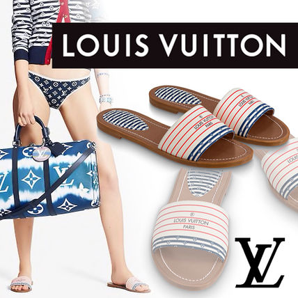 Louis Vuitton LOCKIT 2020 SS Lv Escale Lock It Flat Mule 1A7U3E 