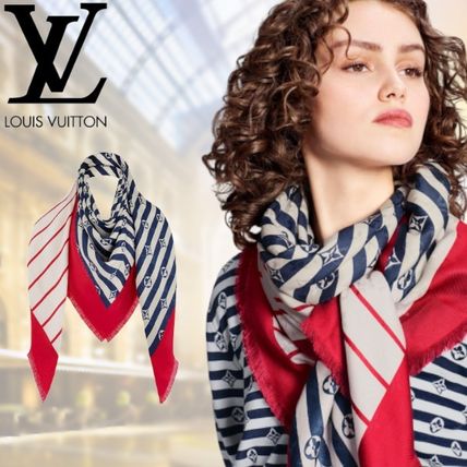 Louis Vuitton 2020 SS Stripes Monogram Casual Style Unisex Wool Silk Office Style M76194 