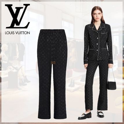 Louis Vuitton Monogram Silk Blended Fabrics Lounge  Sleepwear 