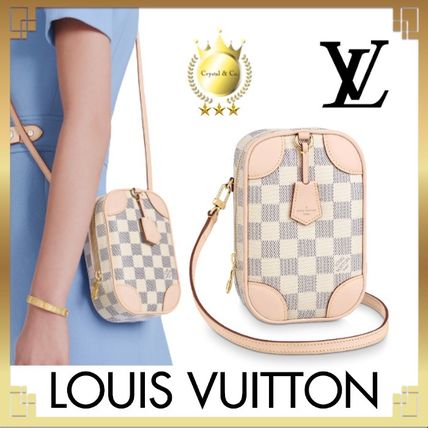 Louis Vuitton DAMIER AZUR 2020 SS Other Plaid Patterns Casual Style Calfskin Canvas 2WAY 