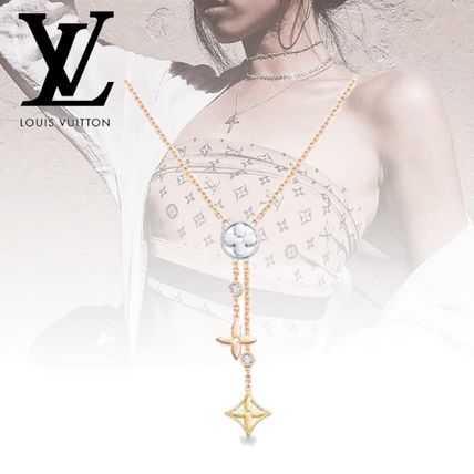 Louis Vuitton 2020 SS Casual Style Flower Chain Party Style 18K Gold Elegant Style Q94329 