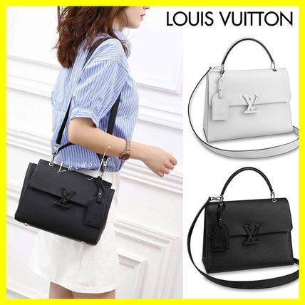 Louis Vuitton EPI 2WAY Leather Elegant Style Logo Handbags 