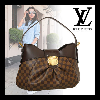 Louis Vuitton DAMIER Leather Logo Shoulder Bags 