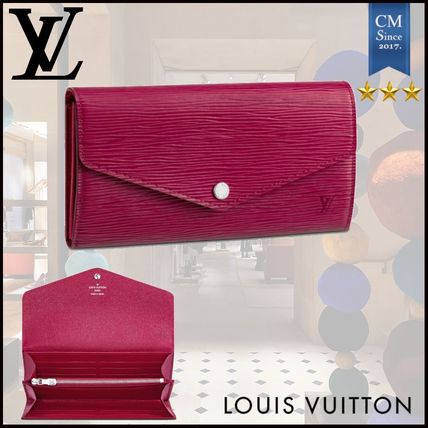 Louis Vuitton SARAH 2020 SS Leather Logo Long Wallets 