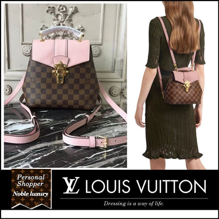 Louis Vuitton DAMIER 2020 SS Monogram Casual Style Unisex Canvas Blended Fabrics 2WAY 