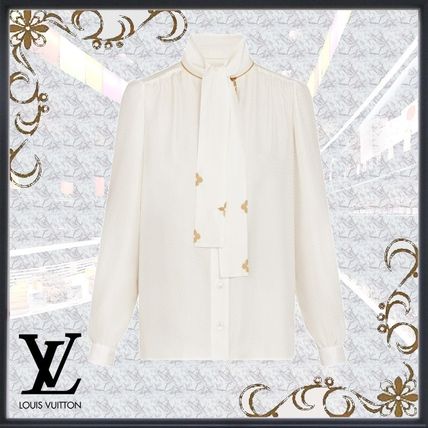 Louis Vuitton 2020 21AW Micro Monogram Jacquard Blouse 1A82SI 