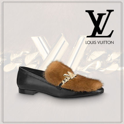 Louis Vuitton 2020 21AW Plain Office Style Logo Loafer  Moccasin Shoes 