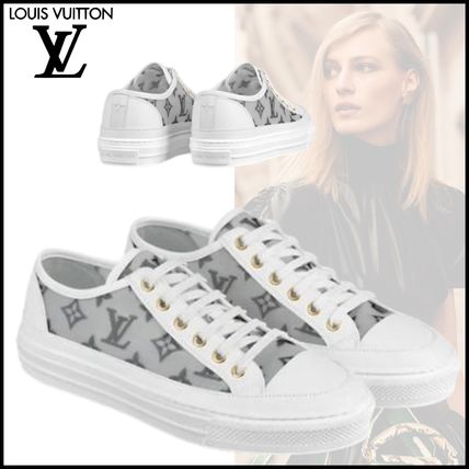 Louis Vuitton Monogram Logo Low Top Sneakers 1A87F8 