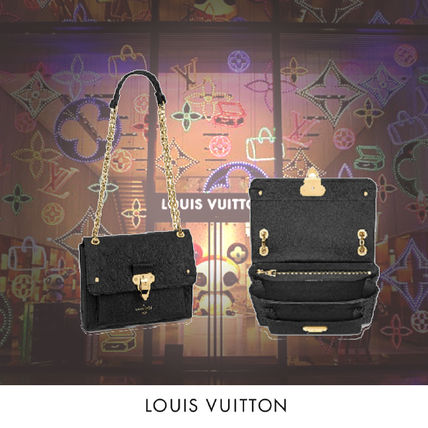 Louis Vuitton MONOGRAM EMPREINTE 2019 20AW Monogram 2WAY Leather Elegant Style Logo Handbags 