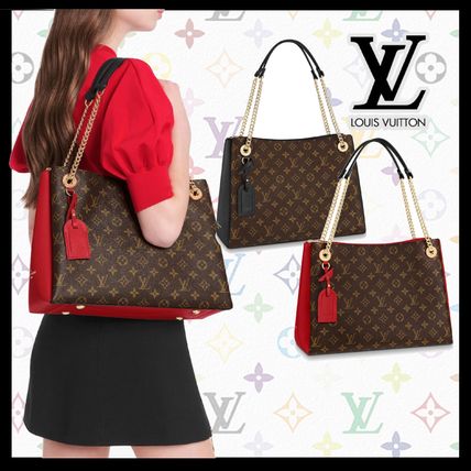 Louis Vuitton Monogram Casual Style Unisex Calfskin Canvas A4 Leather M43773 M43772 