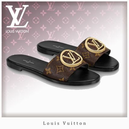 Louis Vuitton MONOGRAM 2019 SS Lock It Flat Mule