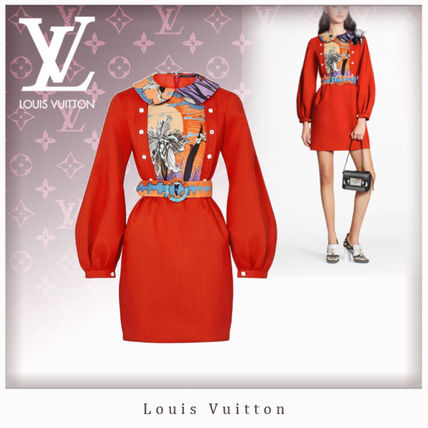 Louis Vuitton 2020 SS Crew Neck Short Blended Fabrics Long Sleeves