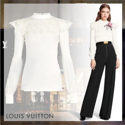 Louis Vuitton 2020 SS Long Sleeves Elegant Style Puff Sleeves Formal Style 1A7UBW 