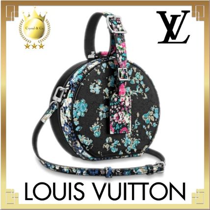 Louis Vuitton PETITE BOITE CHAPEAU 2019 20AW Flower Patterns Casual Style Lambskin 2WAY Leather 
