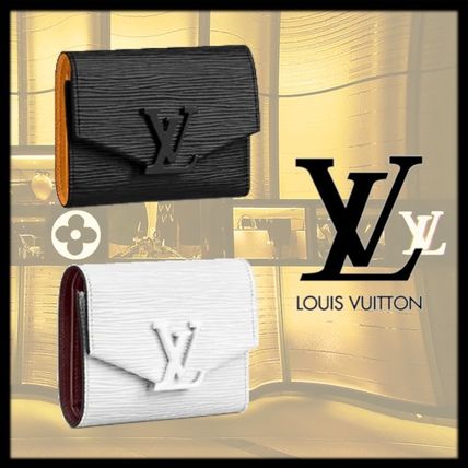Louis Vuitton 2020 SS Calfskin Plain Folding Wallet Logo Folding Wallets M69165 M69218 