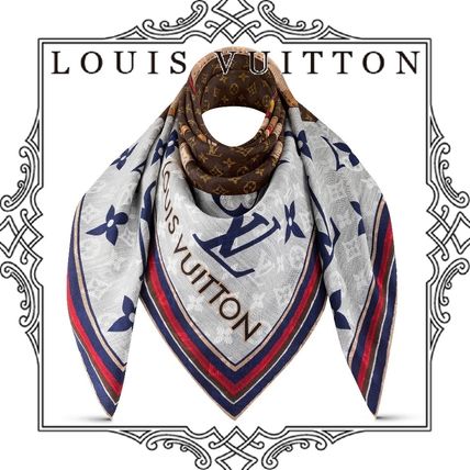 Louis Vuitton MONOGRAM 2020 21AW Monogram Casual Style Unisex Cashmere Silk Street Style M76373 