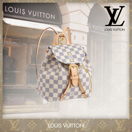 Louis Vuitton Casual Style Canvas Leather Logo Backpacks N44026 