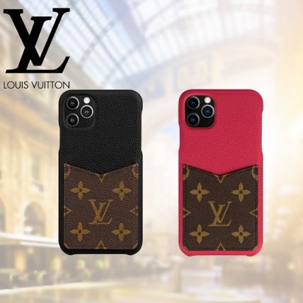 Louis Vuitton MONOGRAM 2020 SS Monogram Unisex Leather Logo iPhone 11 Pro Max M69098 M69097 