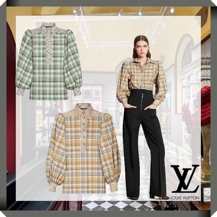 Louis Vuitton 2020 21AW Long Sleeves Logo Shirts  Blouses 1A7UNM 1A7T5Z 