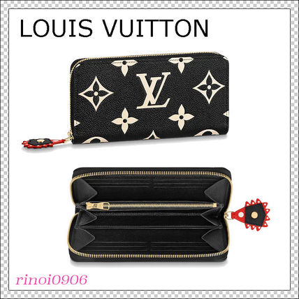 Louis Vuitton ZIPPY WALLET 2020 21AW Monogram Bi color Leather Long Wallet Logo Long Wallets M69698 