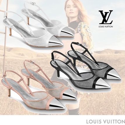 Louis Vuitton 2020 SS Casual Style Bi color Leather Pin Heels Party Style 1A7S1O 1A7S23 1A7S2I 