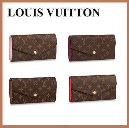 Louis Vuitton SARAH 2020 SS Monogram Unisex Leather Long Wallet Logo Long Wallets M60531 M62235 M62234 M62236 