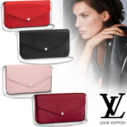 Louis Vuitton EPI 2WAY Bi color Chain Leather Elegant Style Crossbody Logo M68629 M62467 M62648 M41559 
